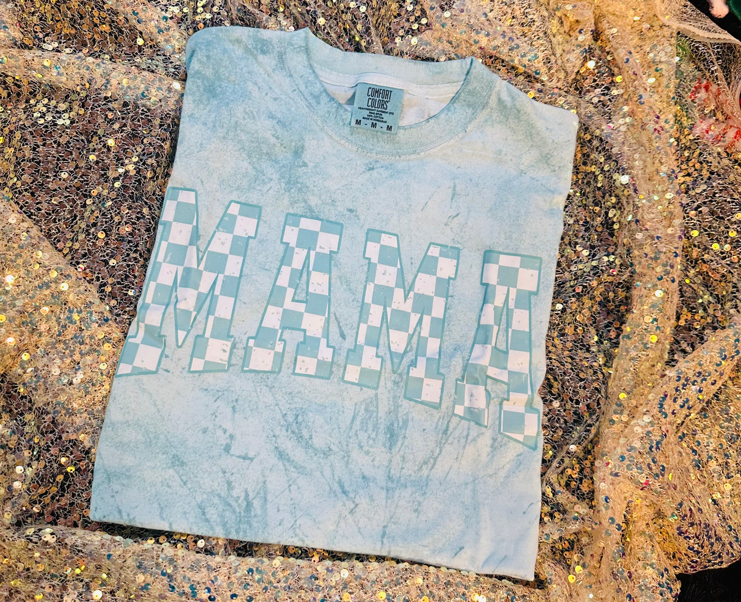 M comfort colors mama tshirt