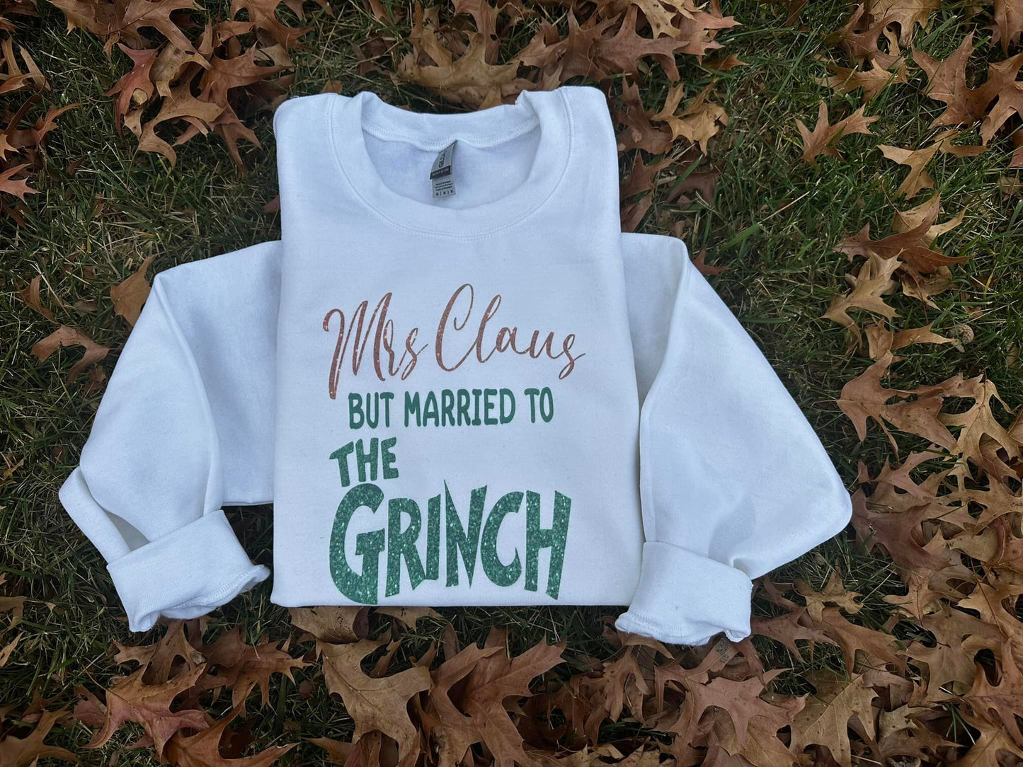 Faux Glitter Green Man Design