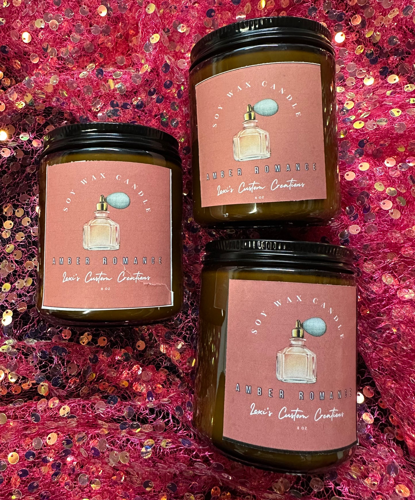 Amber Romance candles