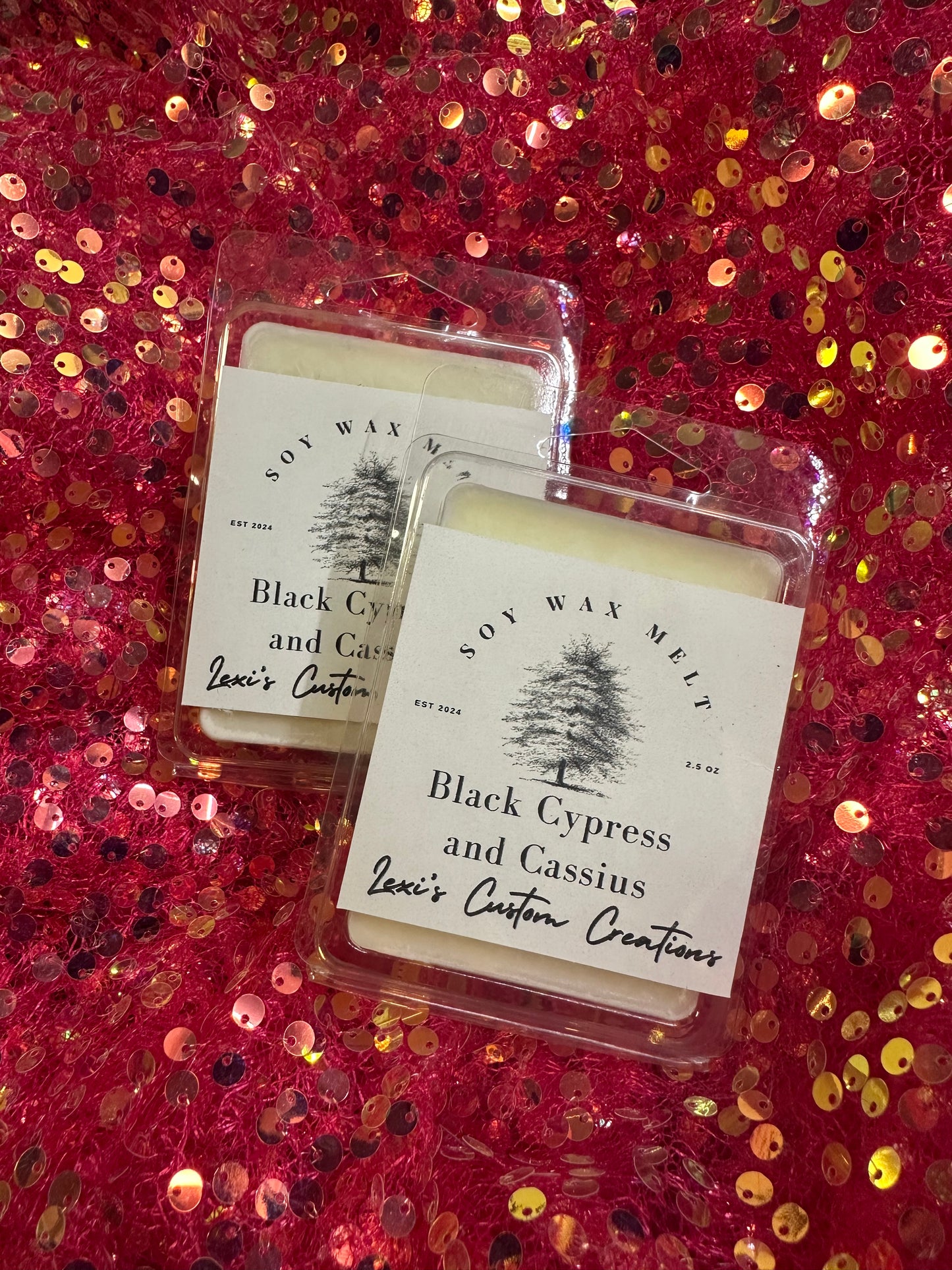 Black cypress and Cassius wax bars