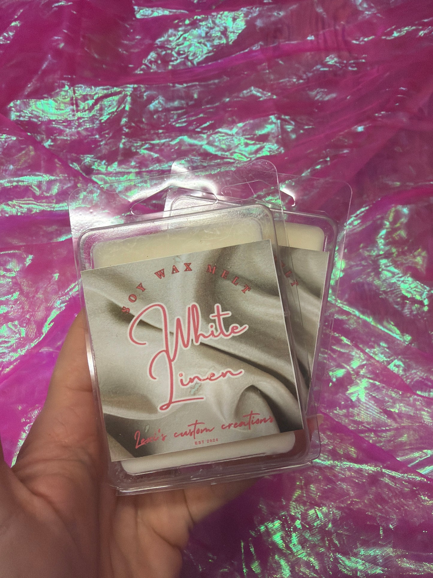 White linen wax melts