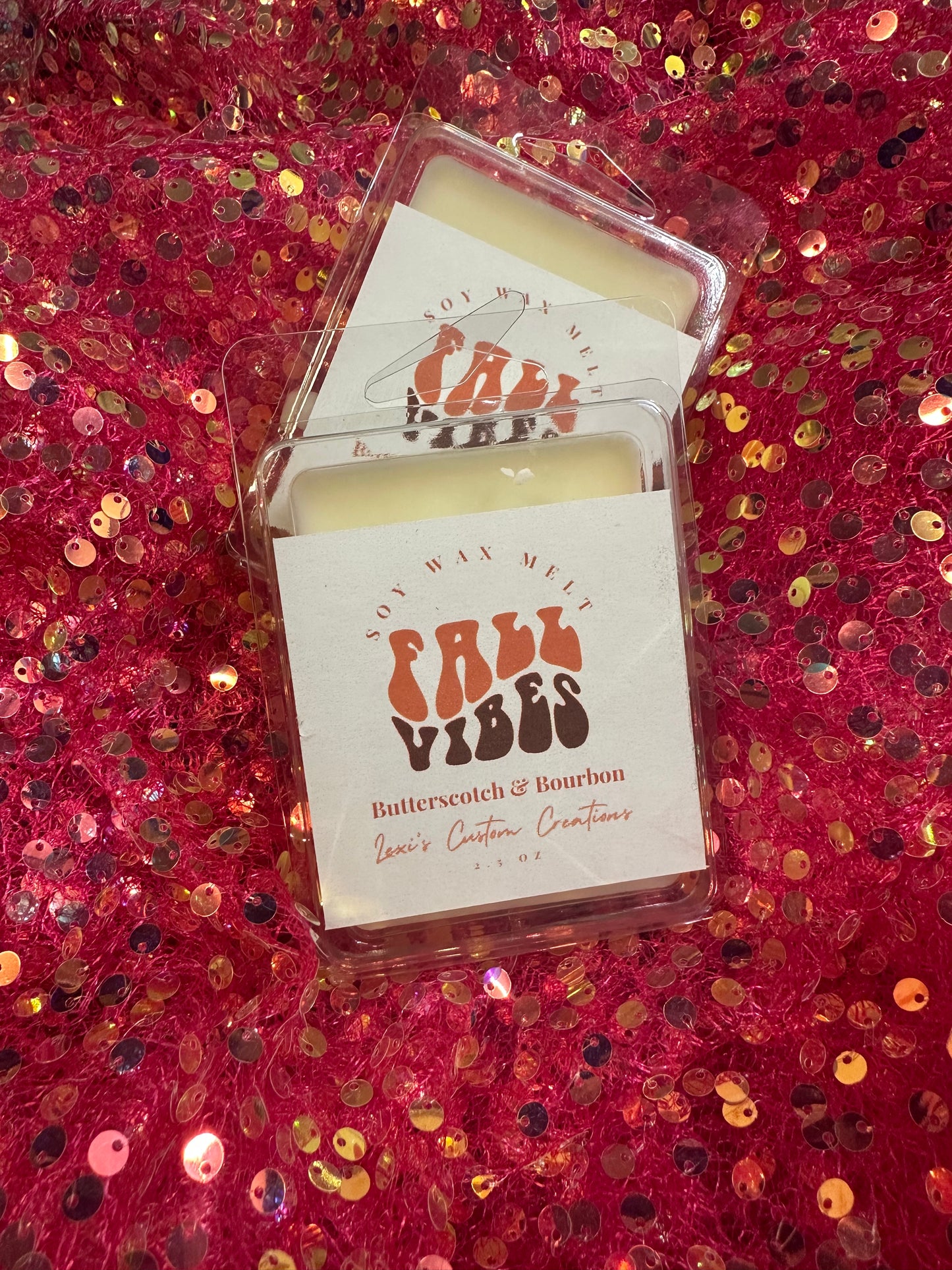 Butterscotch and bourbon wax melts