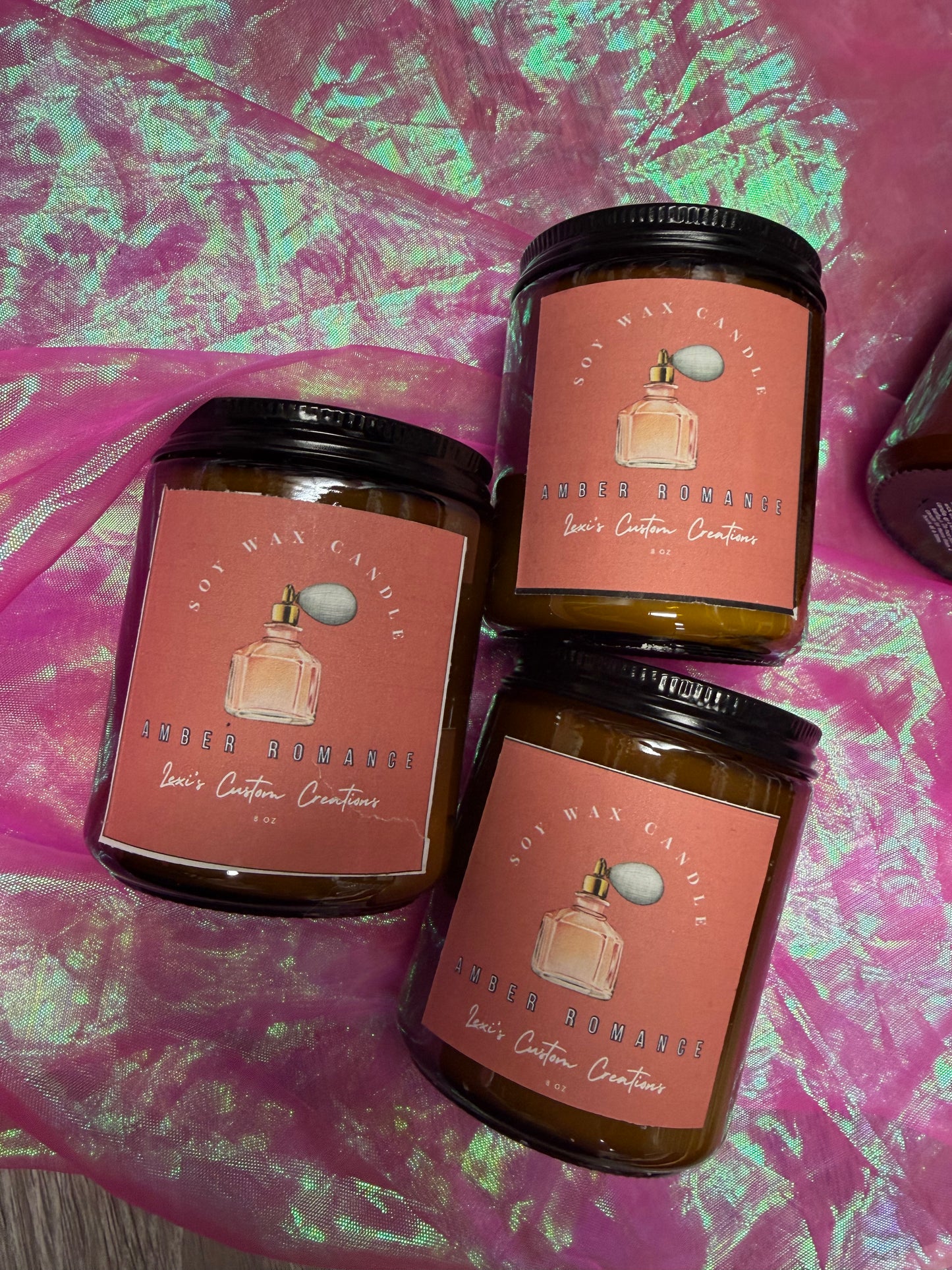 Amber romance candles