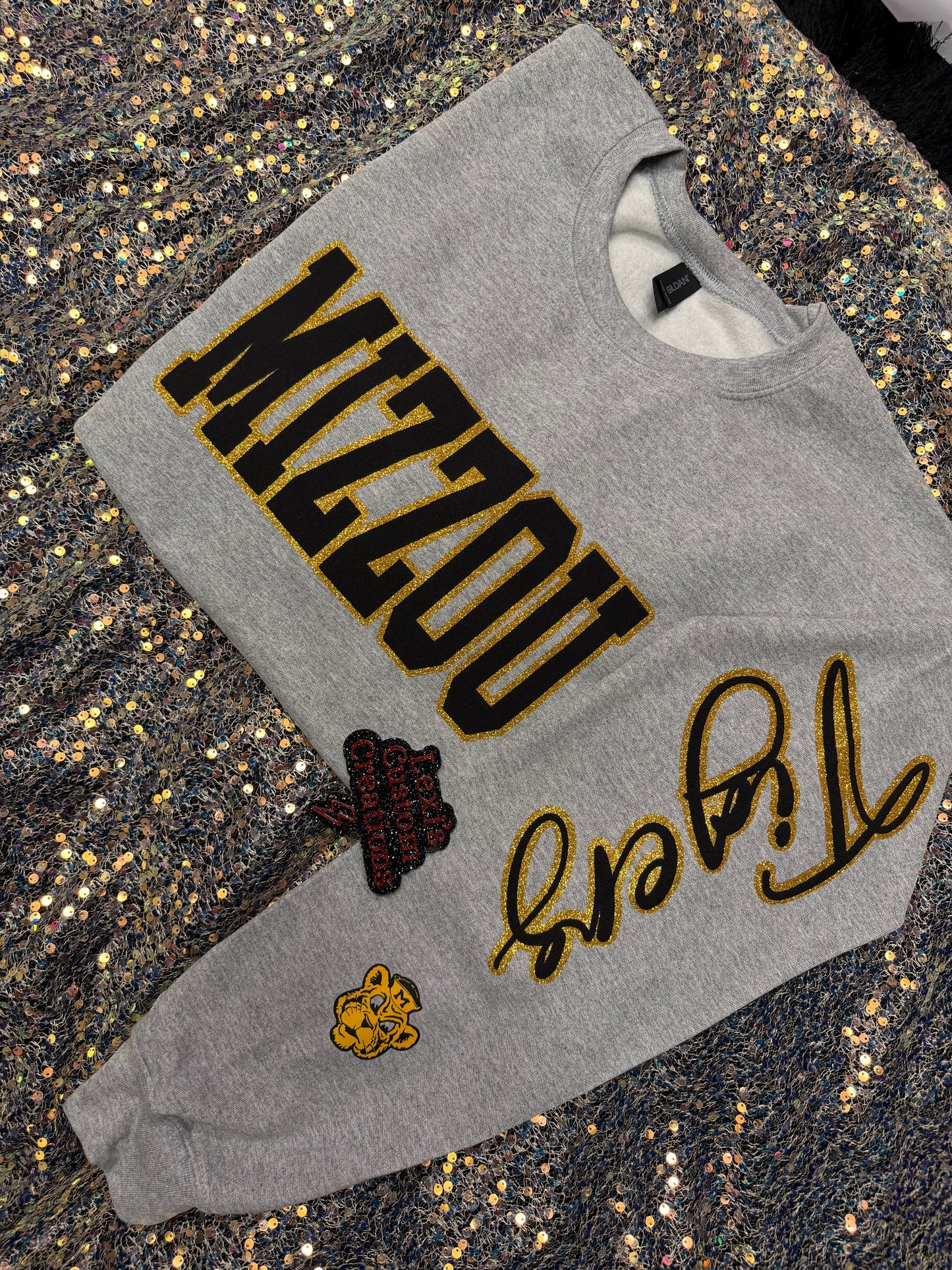 Custom sports team sweatshirts *Put size, colors and name of school in comments* Price includes ONE sleeve and front design, if wanting more message me.