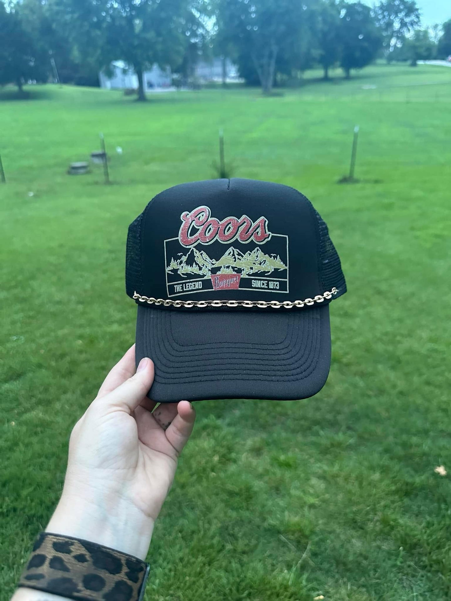 Coors Hat With Chain