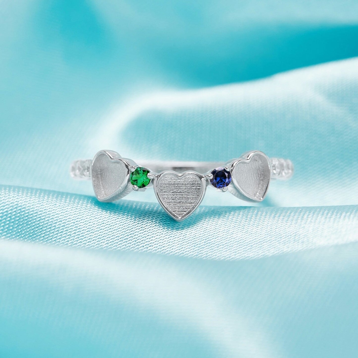 HEART BIRTHSTONE RING