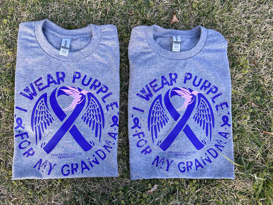 I wear purple for my grandma