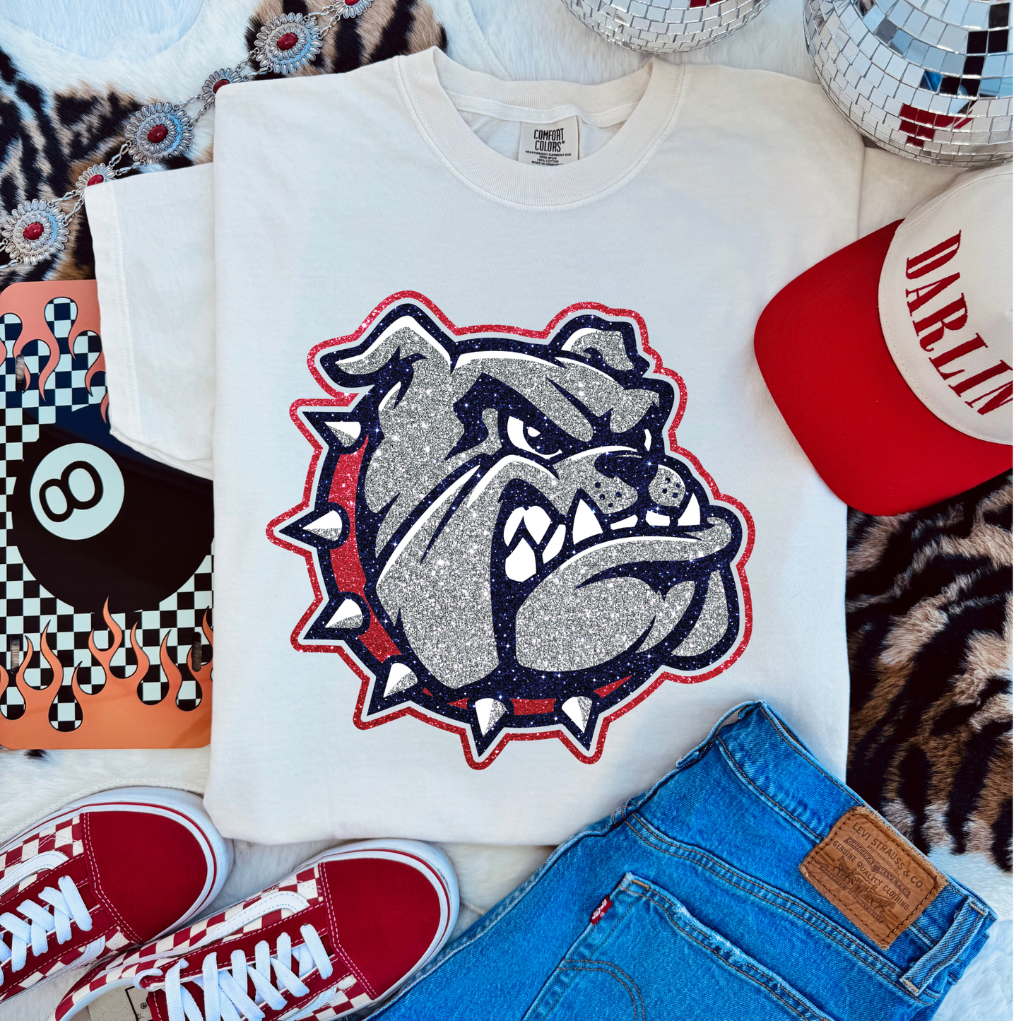 Glitter Bulldogs design *put size and color in comments*