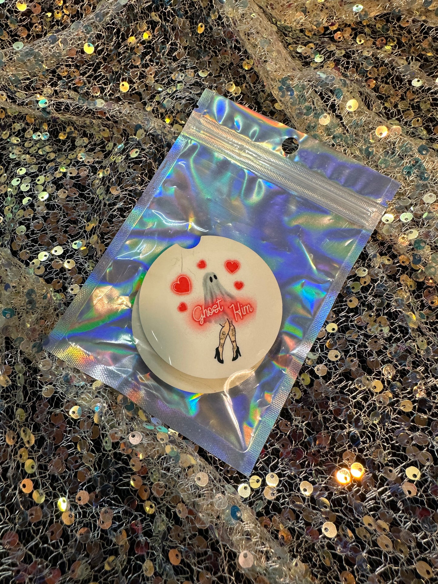 Ghost Him car coasters