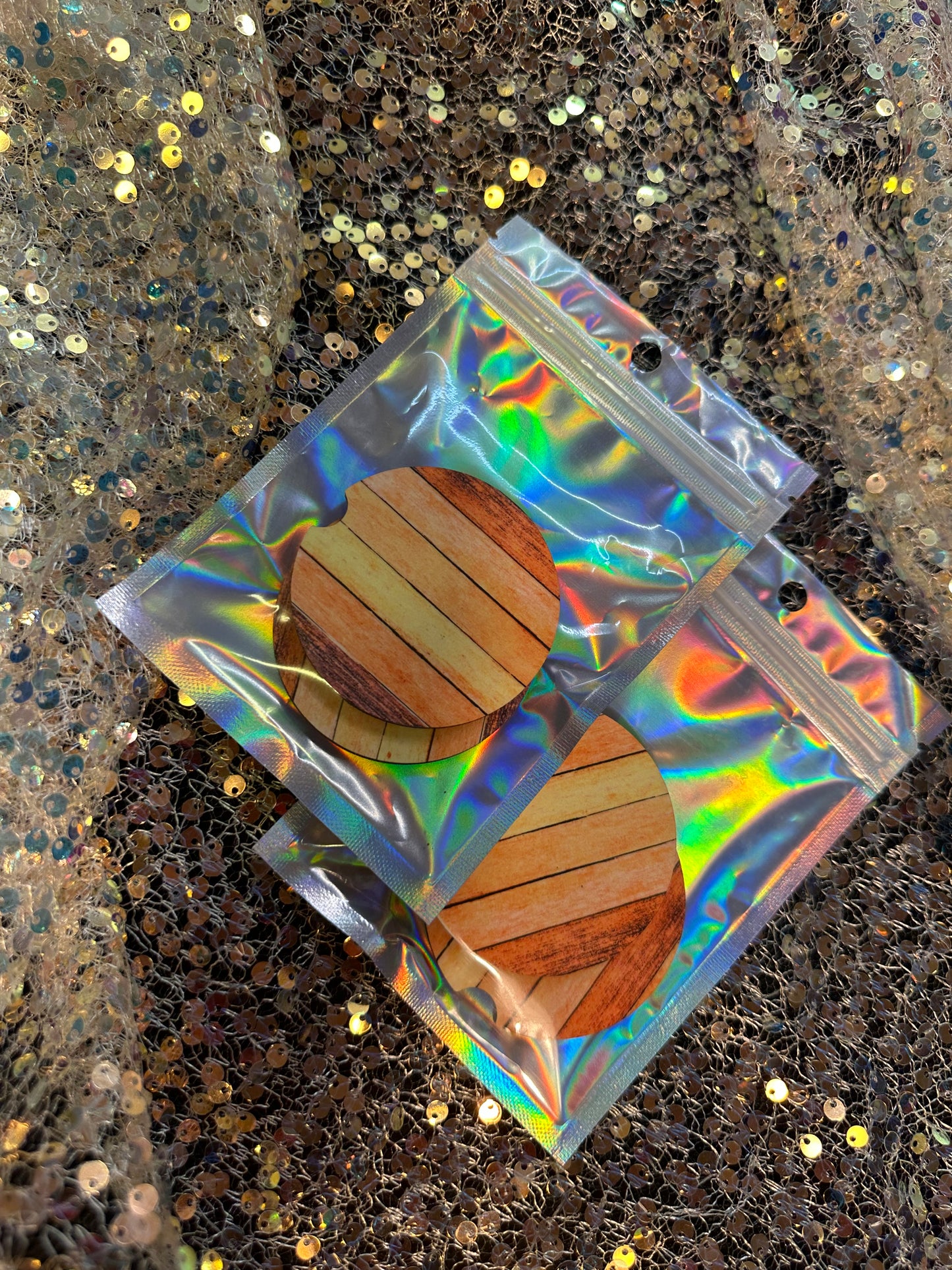 Wood design car coasters