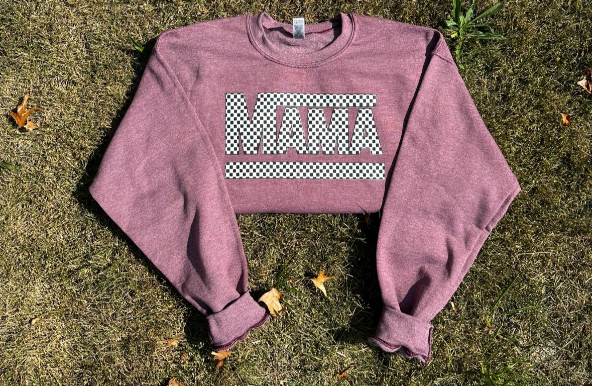 Checkered MAMA Sweatshirt