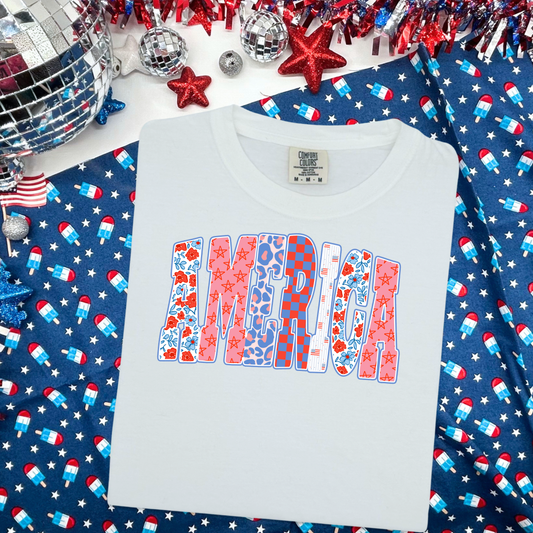 AMERICA Design (put size and color in comments)