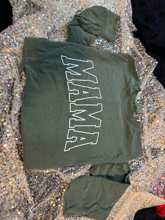 Mama comfort color long sleeve L