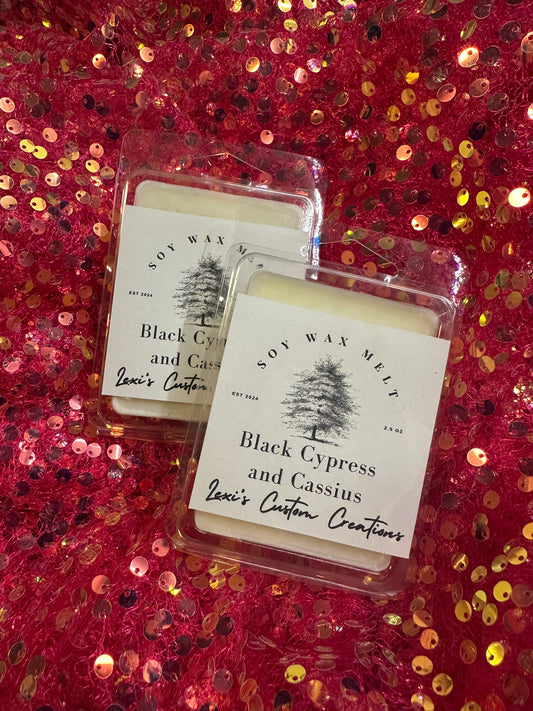 Black cypress and Cassius wax bars