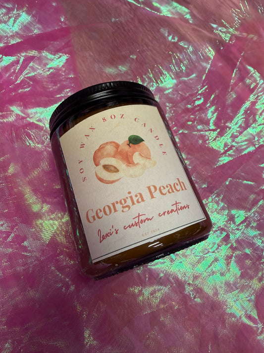 Georgia peach candle