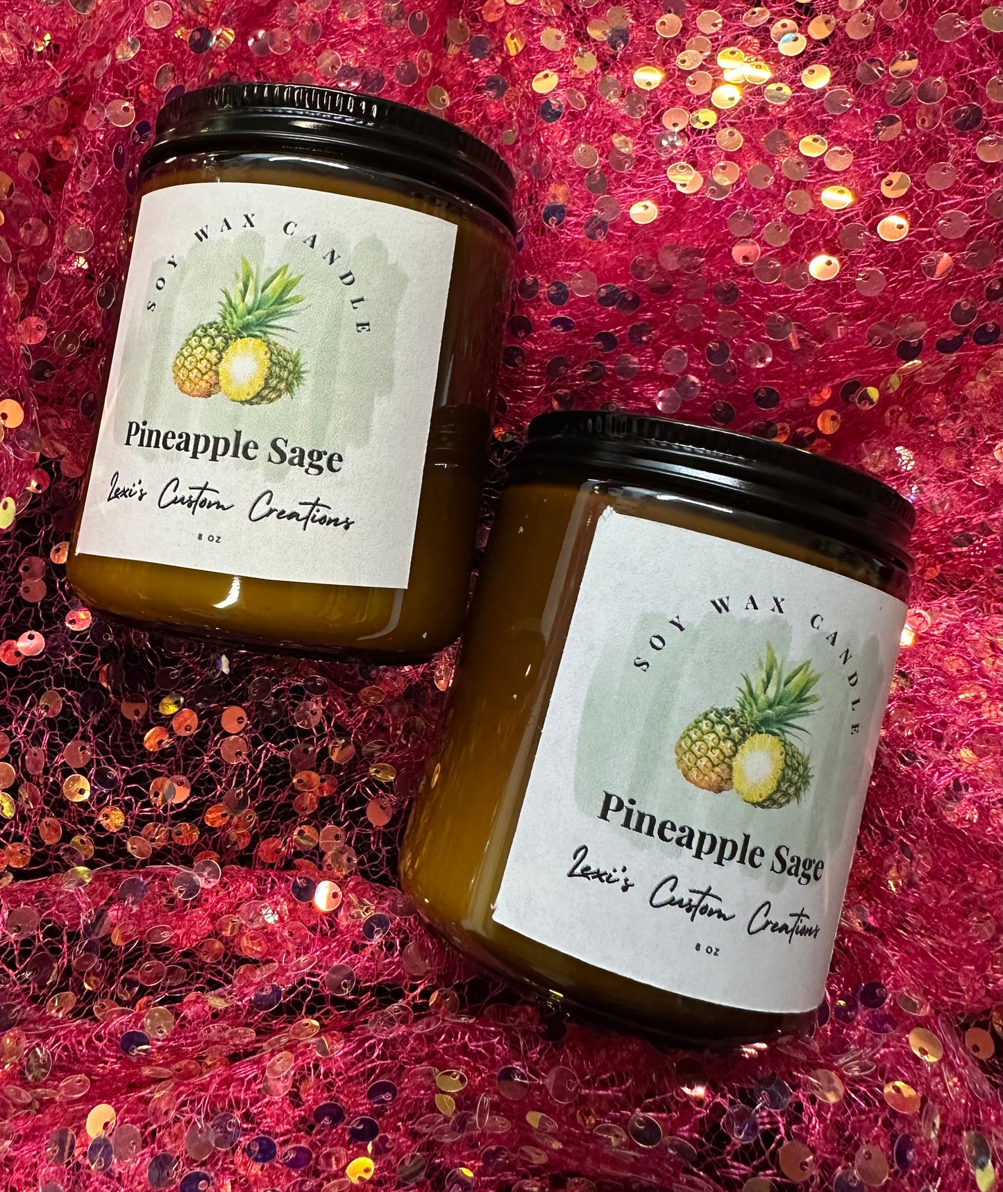 Pineapple and Sage candles