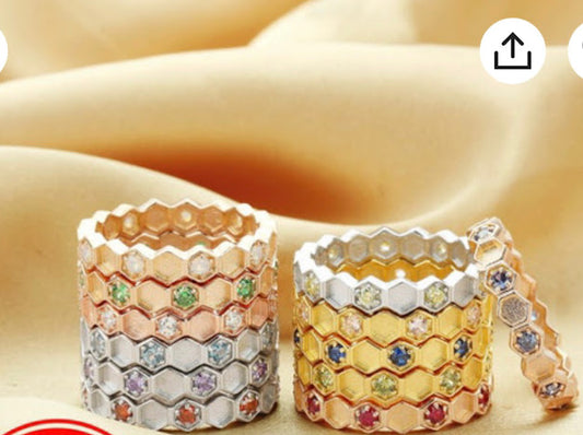STACK STYLE | HONEYCOMB RING