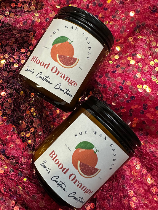 Blood orange candles