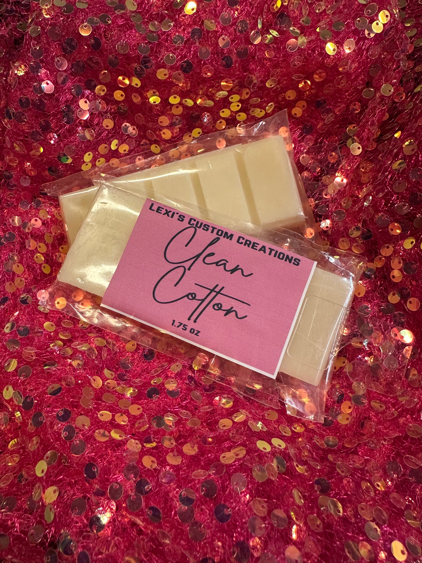 Clean cotton snap wax bars