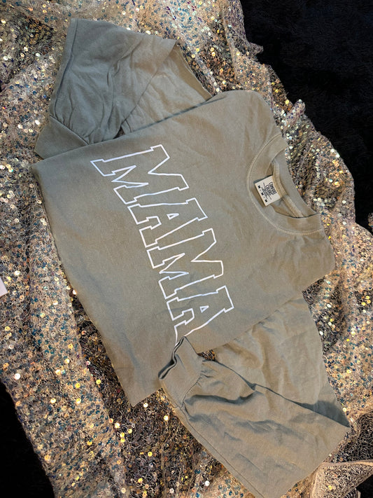 M long sleeve comfort colors mama