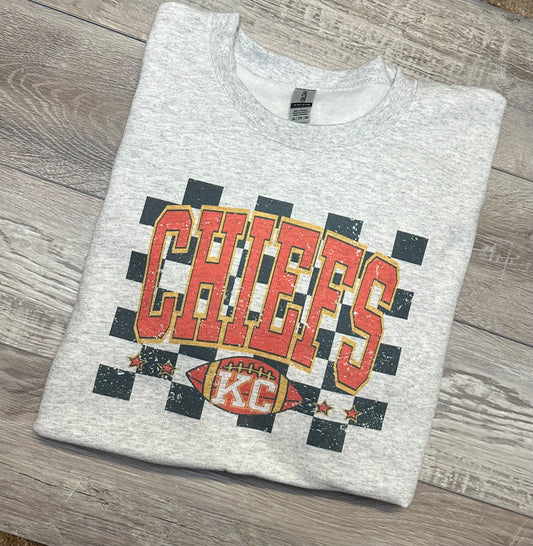 Chiefs Checkered Design Sweatshirt