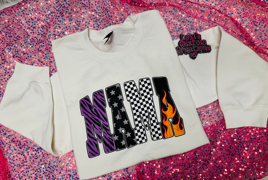 Mama Sweatshirt (top of last A has tiny minor crease)