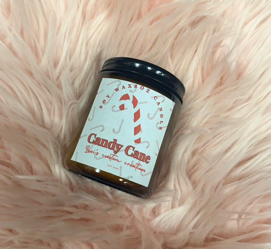 Candy Cane Candle