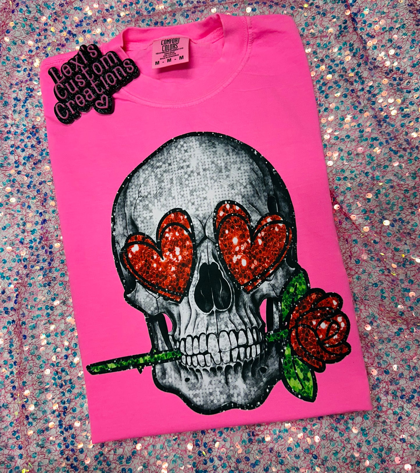 Glitter skull 💀 🌹