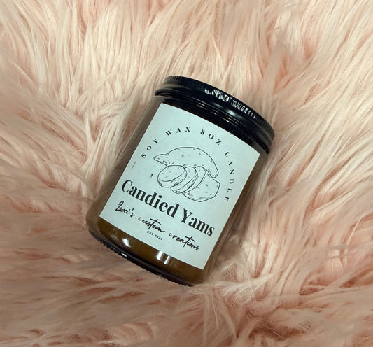 Candies Yams Candle
