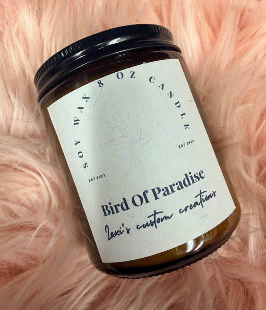 Bird of paradise candle