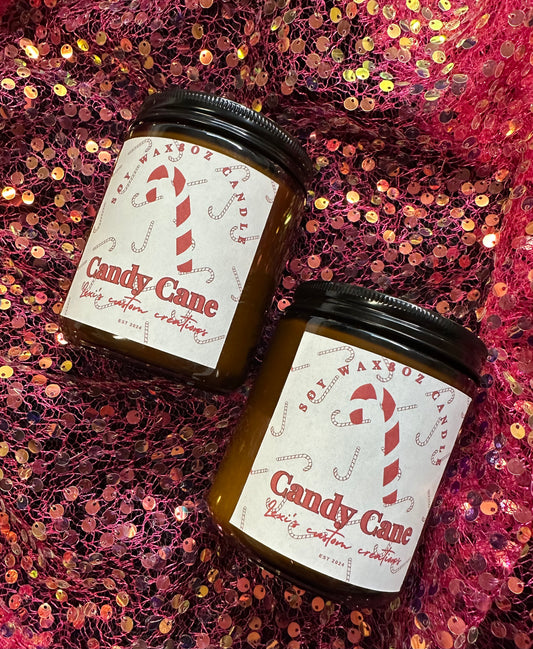 Candy Cane Candles
