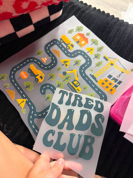 Xl light blue tired dads club