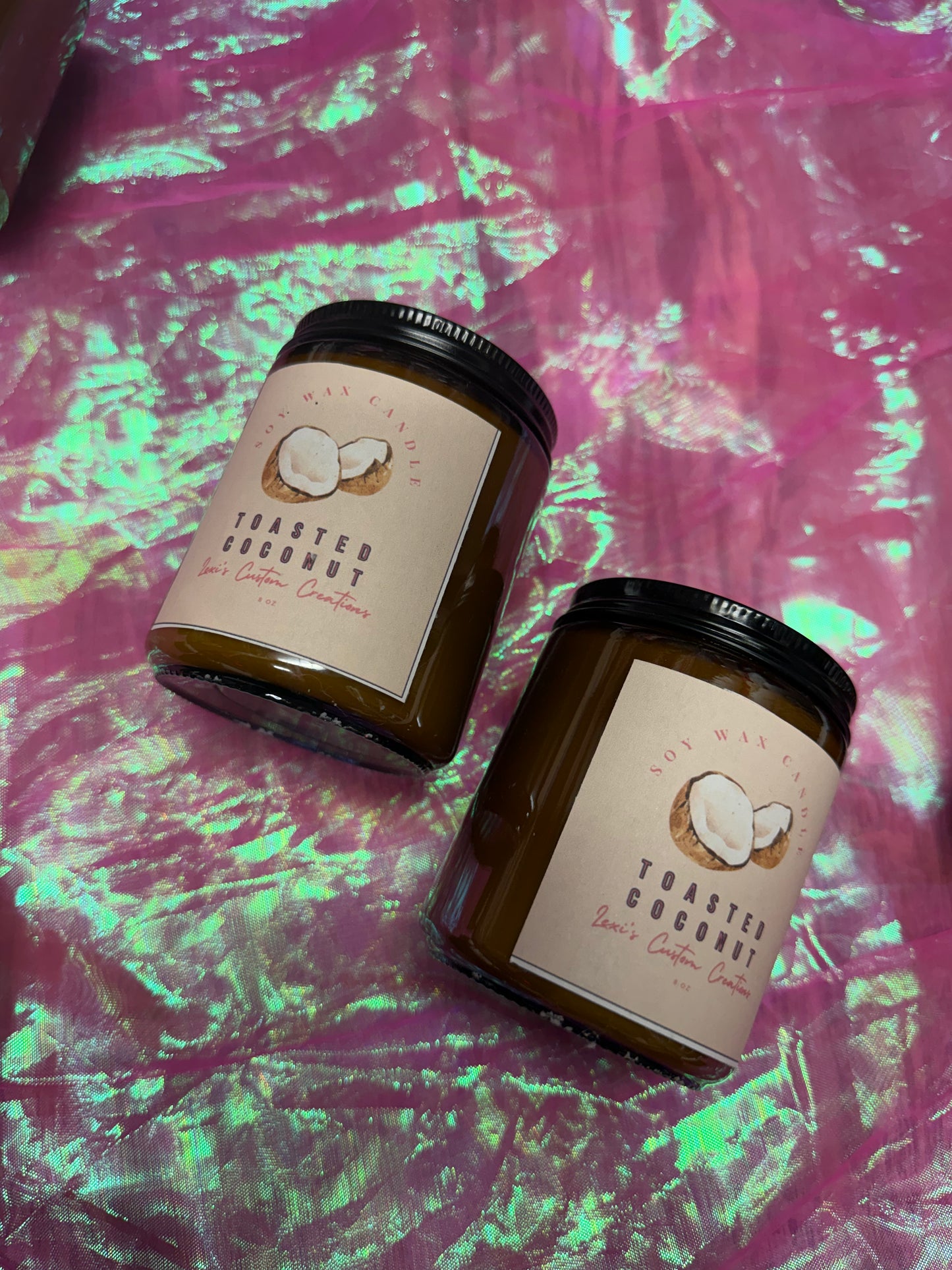 Toasted coconut candles