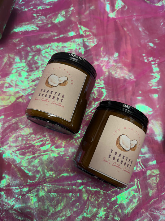 Toasted coconut candles