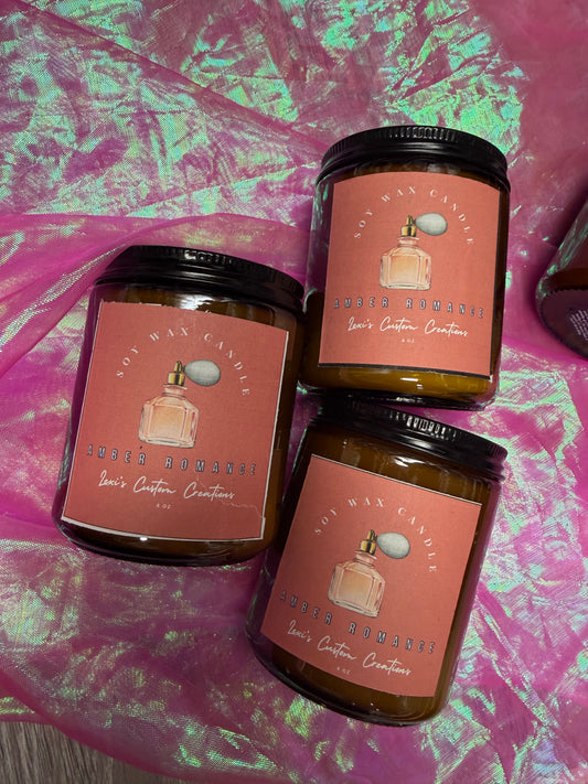 Amber romance candles