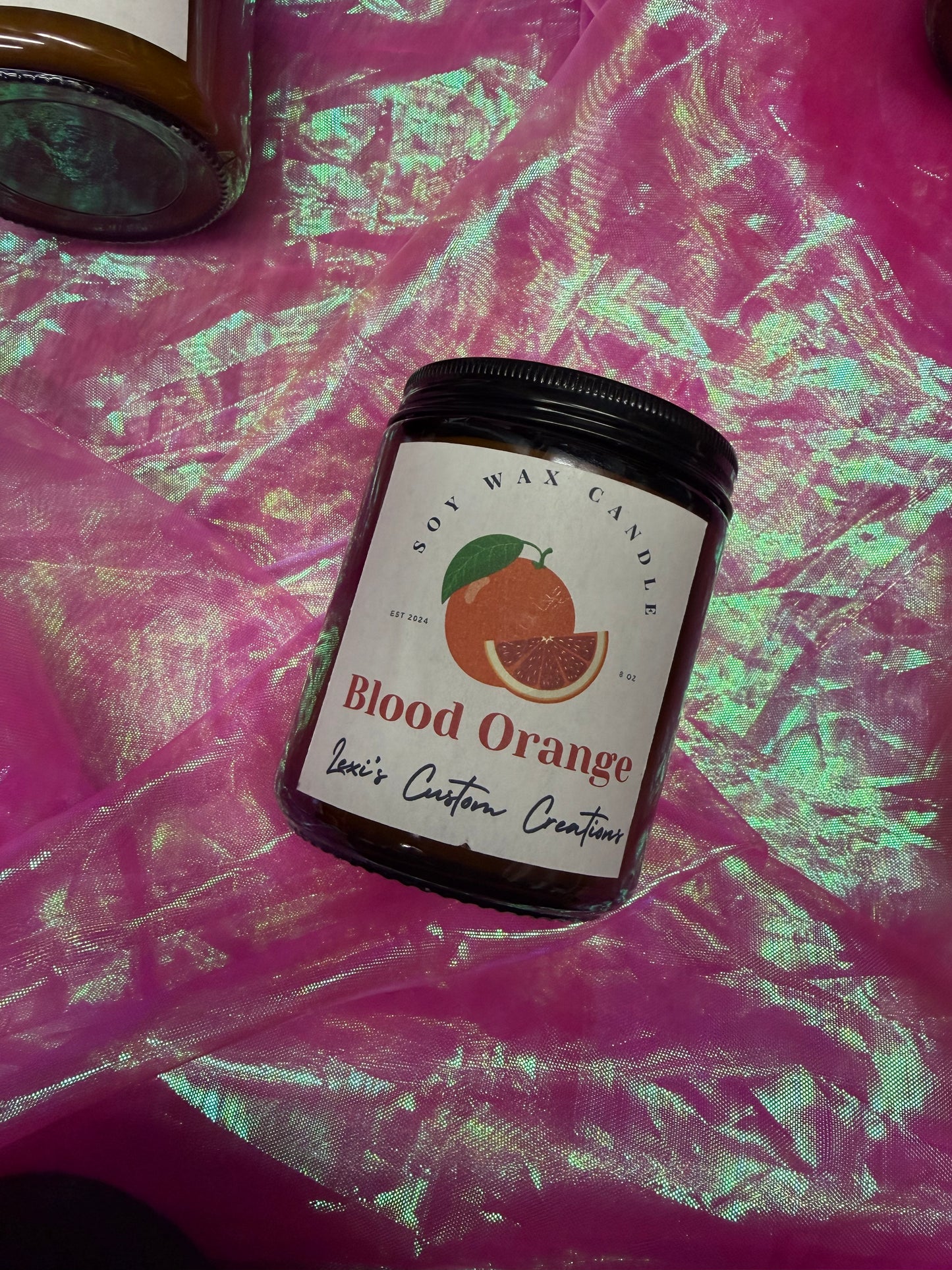 Blood orange candle