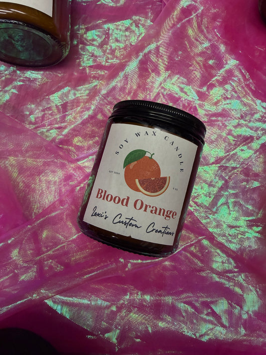 Blood orange candle