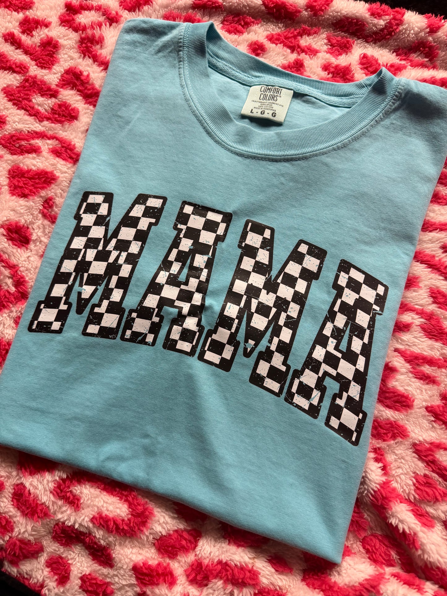 Blue mama tshirt size L