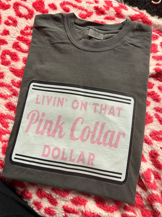 Pink collar dollar size L