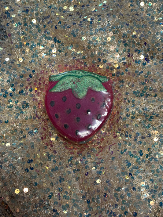 Strawberry bath bomb
