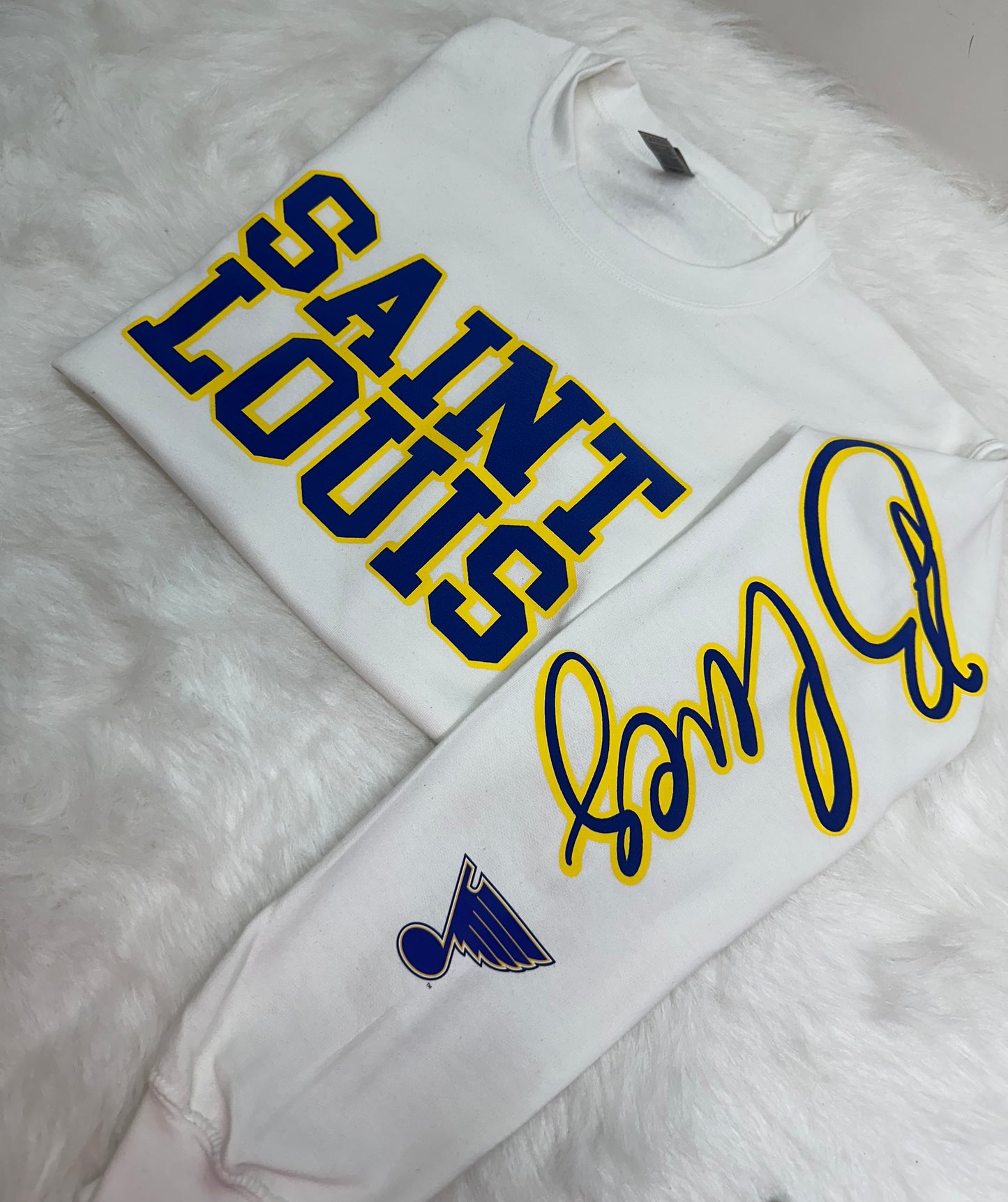 Custom sports team sweatshirts *Put size, colors and name of school in comments* Price includes ONE sleeve and front design, if wanting more message me.