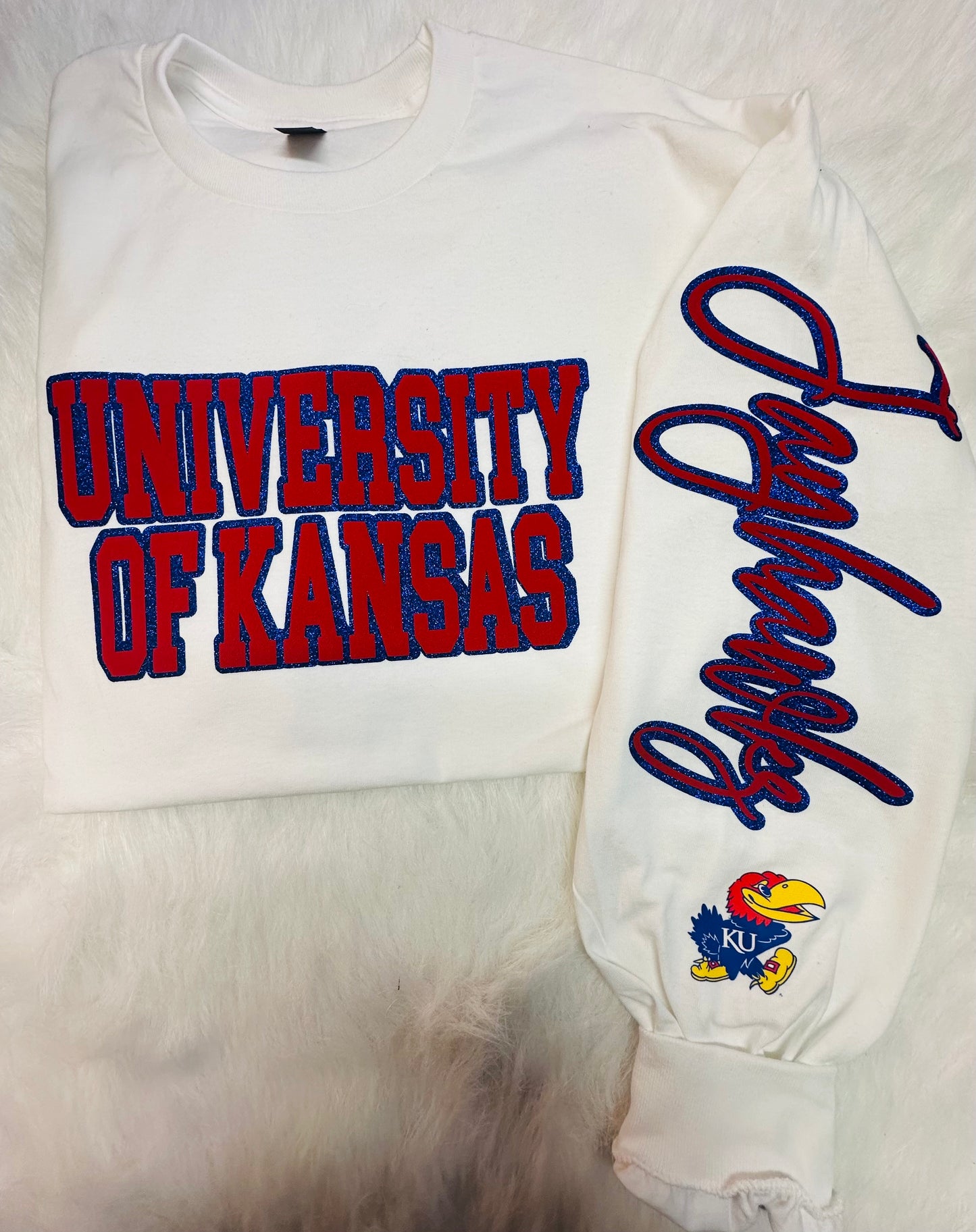 Custom sports team sweatshirts *Put size, colors and name of school in comments* Price includes ONE sleeve and front design, if wanting more message me.