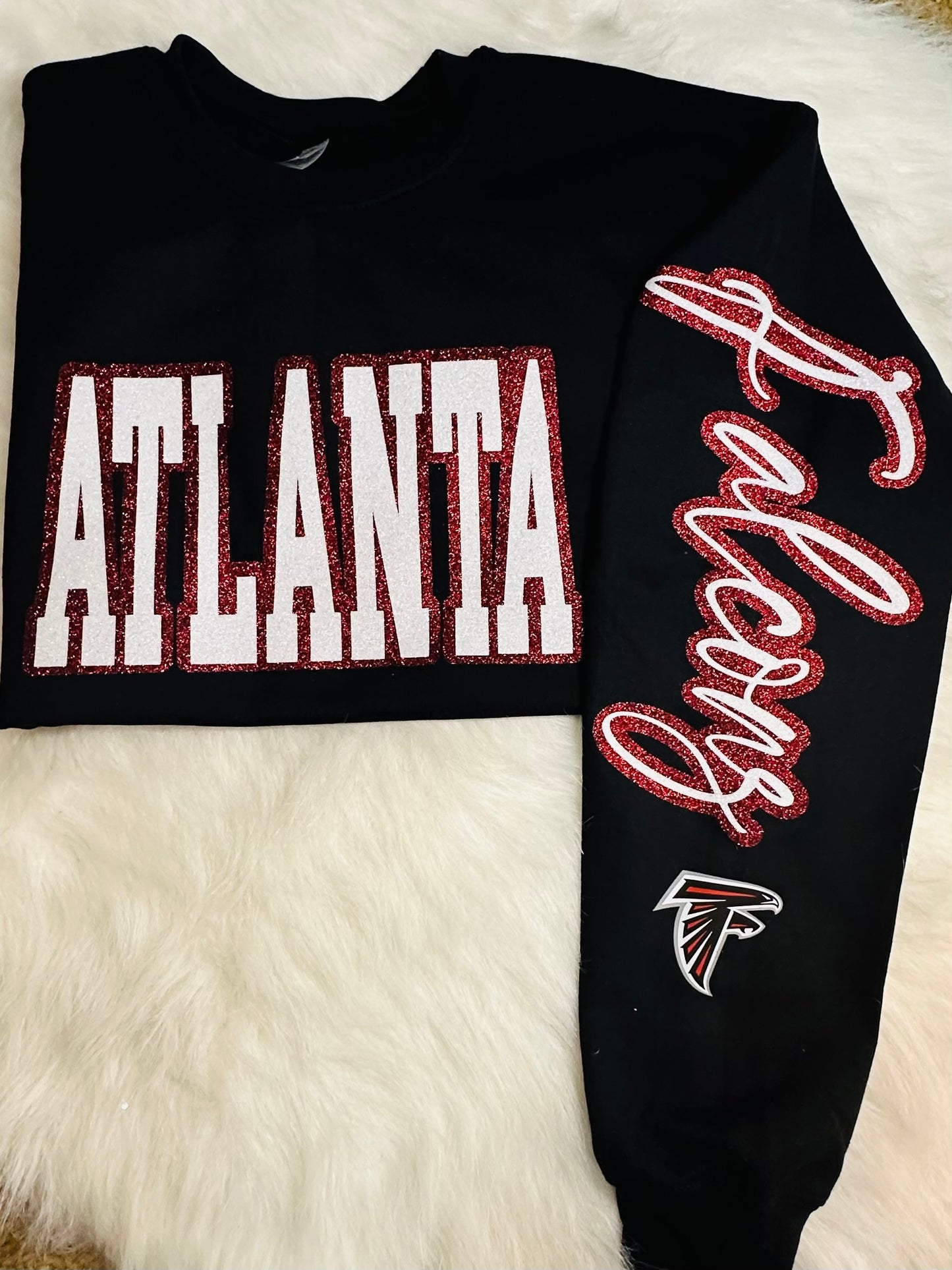 Custom sports team sweatshirts *Put size, colors and name of school in comments* Price includes ONE sleeve and front design, if wanting more message me.