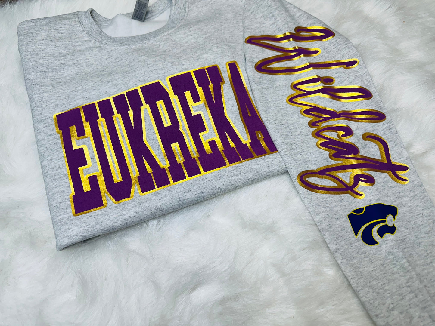 Custom sports team sweatshirts *Put size, colors and name of school in comments* Price includes ONE sleeve and front design, if wanting more message me.