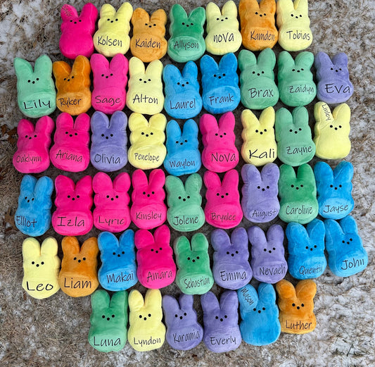 PEEPS PLUSH *Put name in comment box, and if you want on Ear or Tummy*
