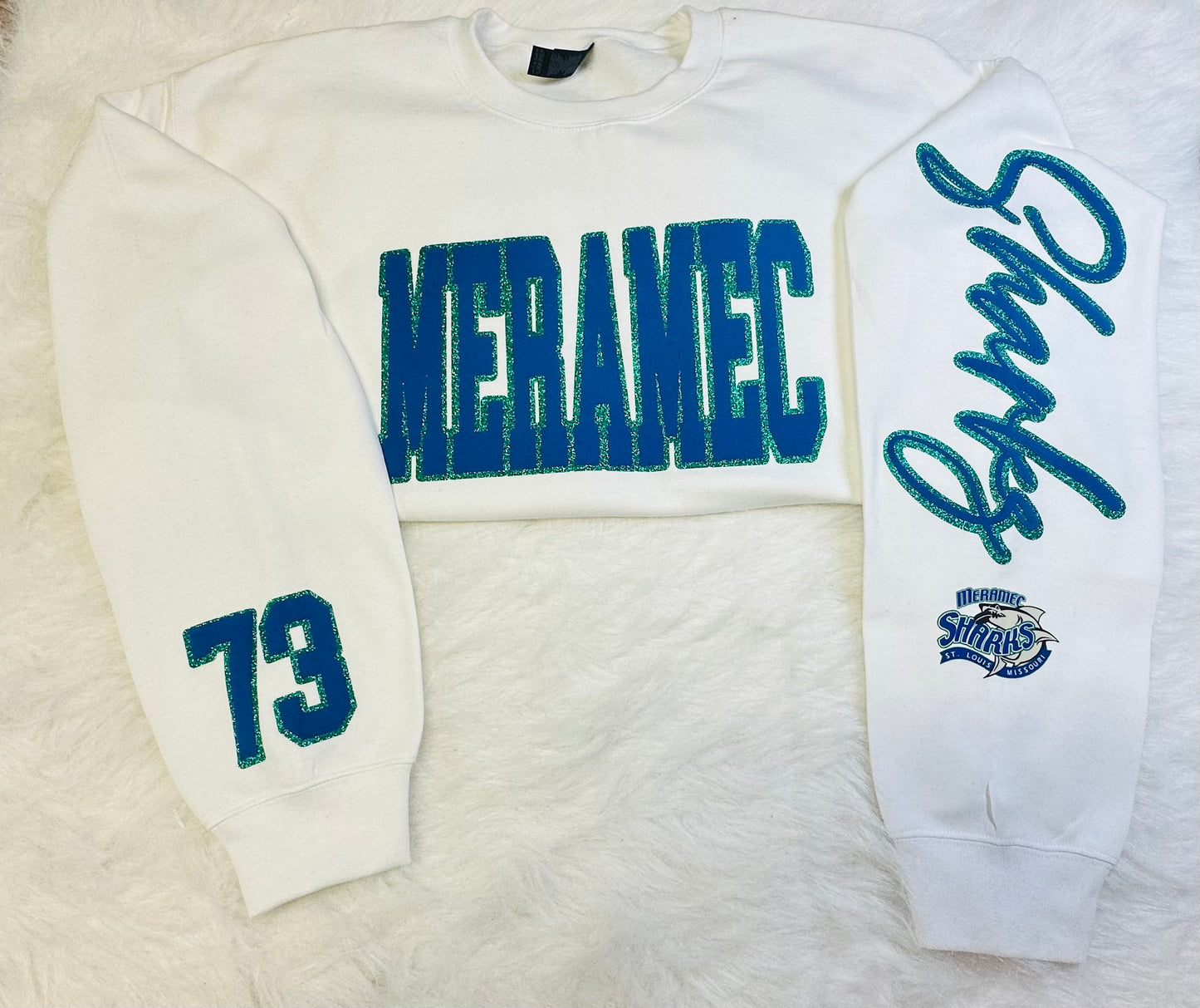 Custom sports team sweatshirts *Put size, colors and name of school in comments* Price includes ONE sleeve and front design, if wanting more message me.