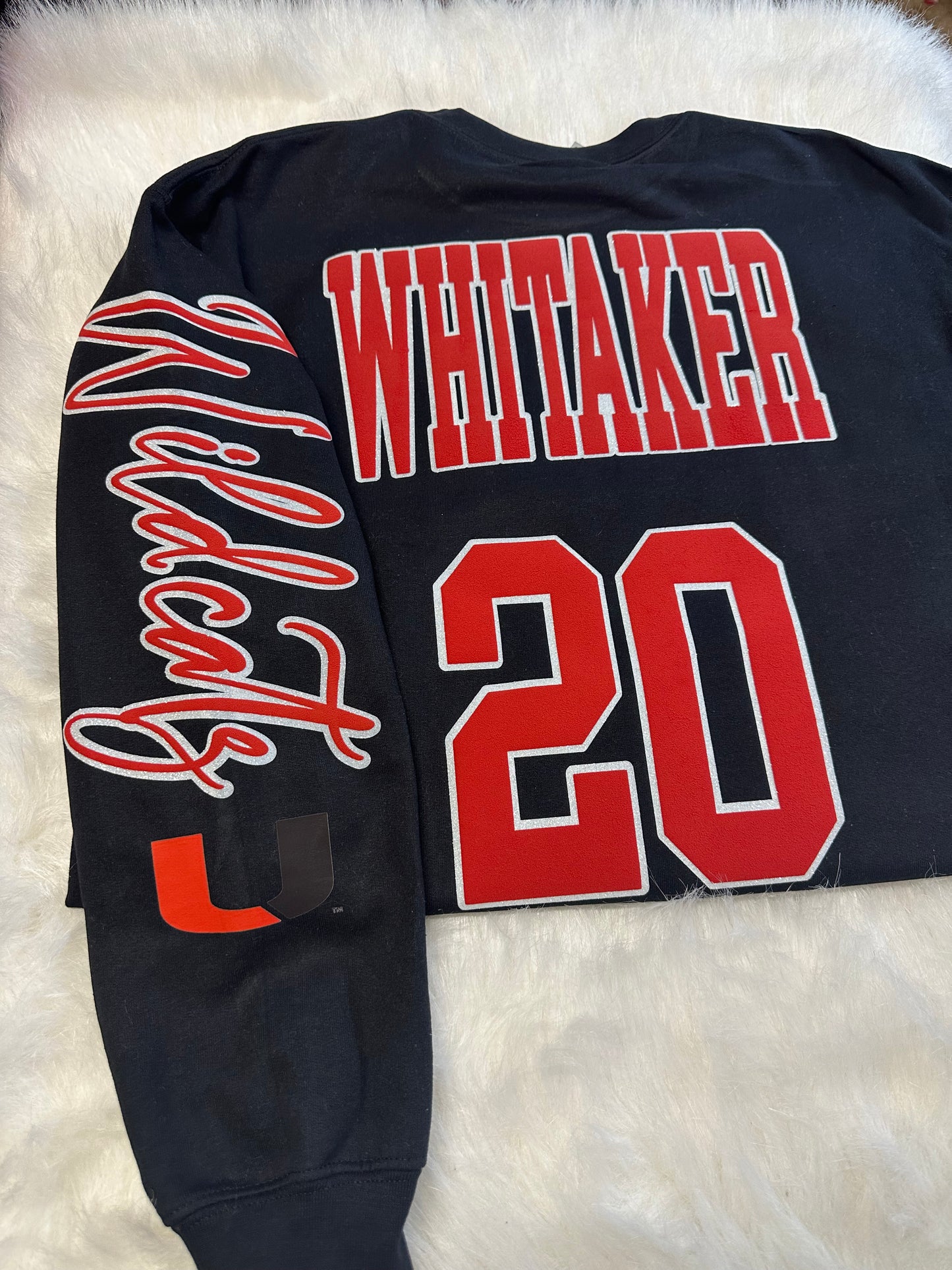 Custom sports team sweatshirts *Put size, colors and name of school in comments* Price includes ONE sleeve and front design, if wanting more message me.