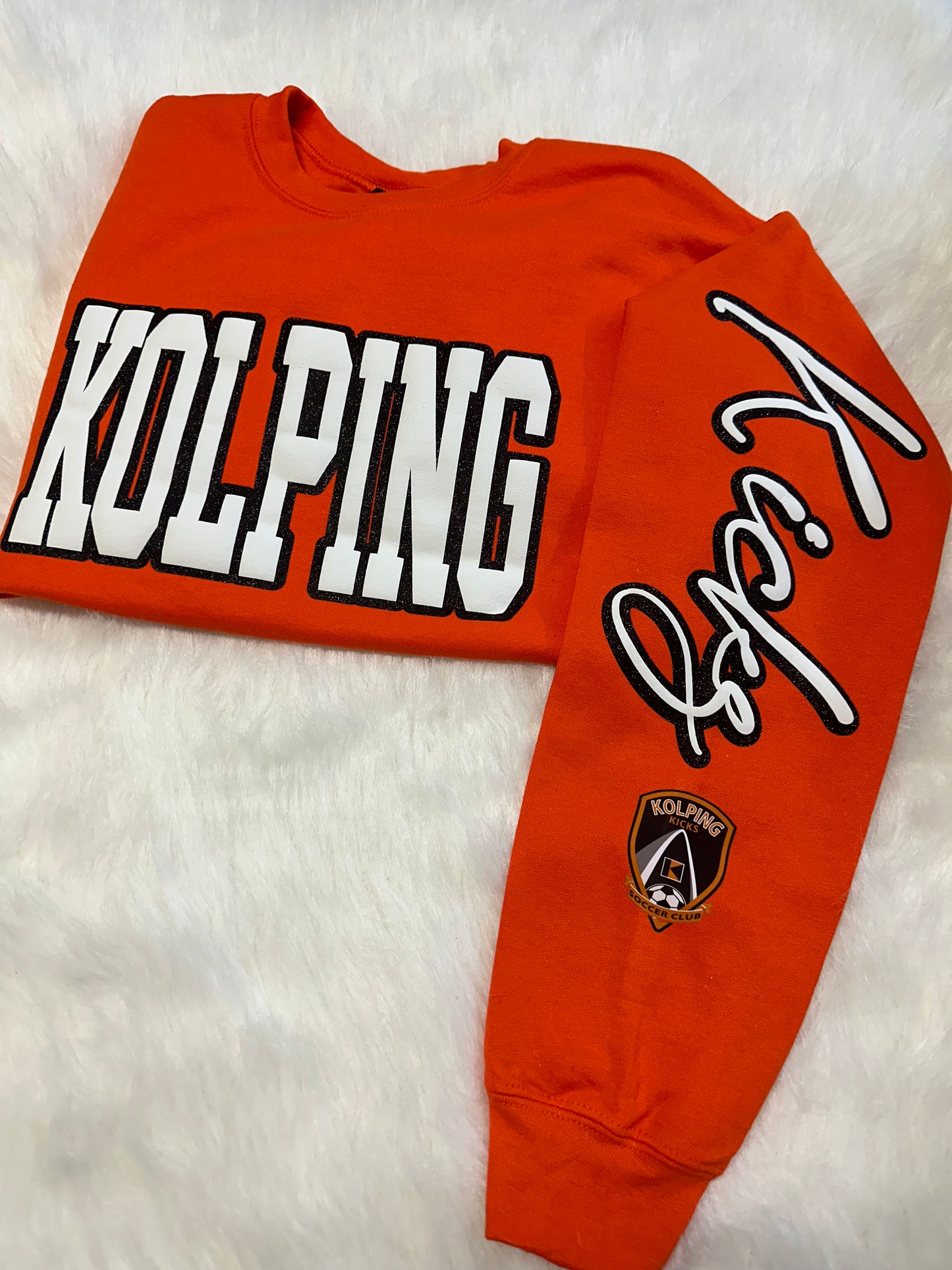 Custom sports team sweatshirts *Put size, colors and name of school in comments* Price includes ONE sleeve and front design, if wanting more message me.