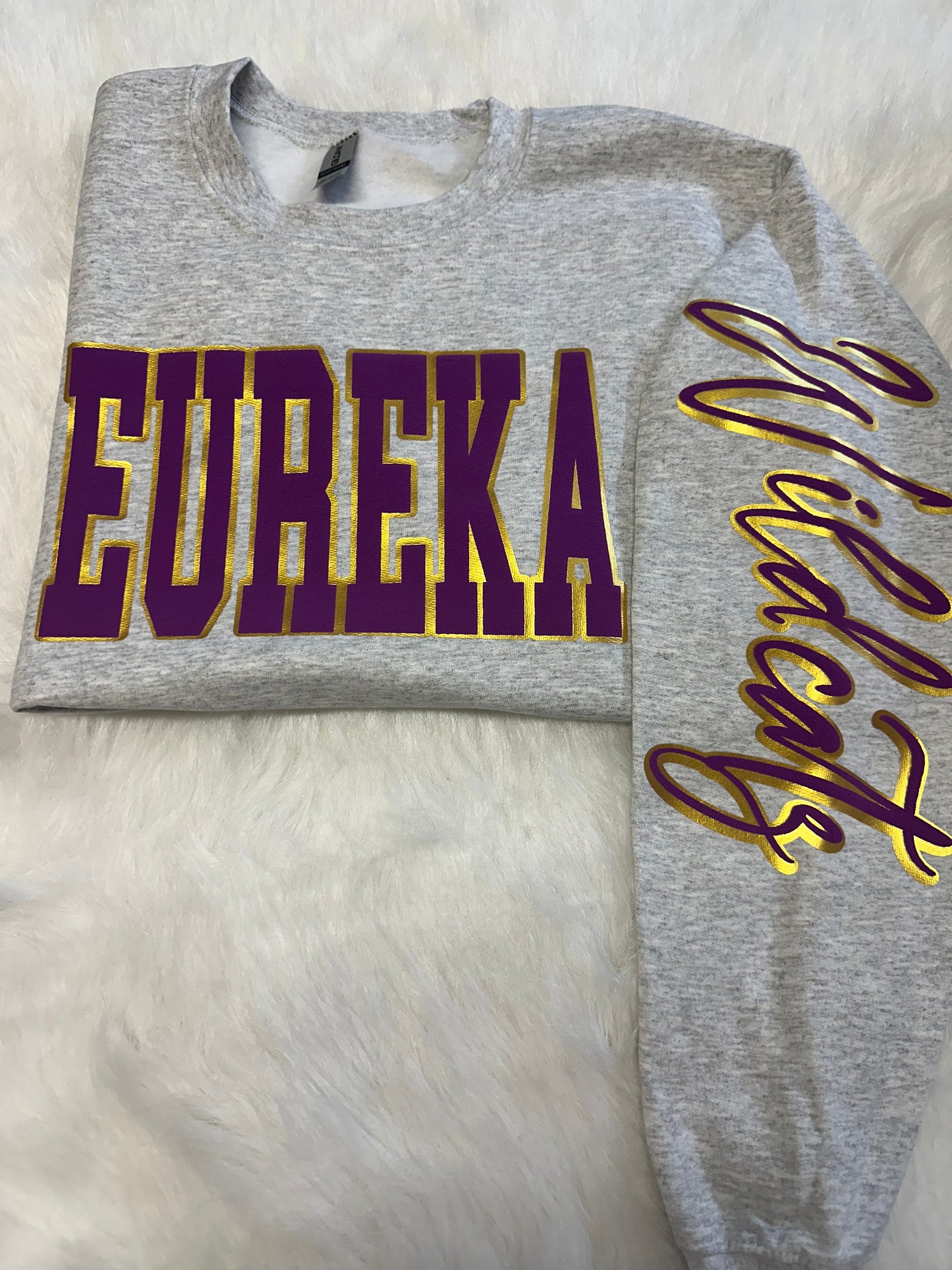 Custom sports team sweatshirts *Put size, colors and name of school in comments* Price includes ONE sleeve and front design, if wanting more message me.
