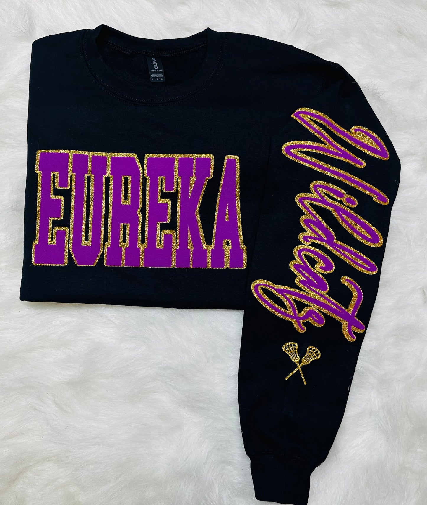 Custom sports team sweatshirts *Put size, colors and name of school in comments* Price includes ONE sleeve and front design, if wanting more message me.